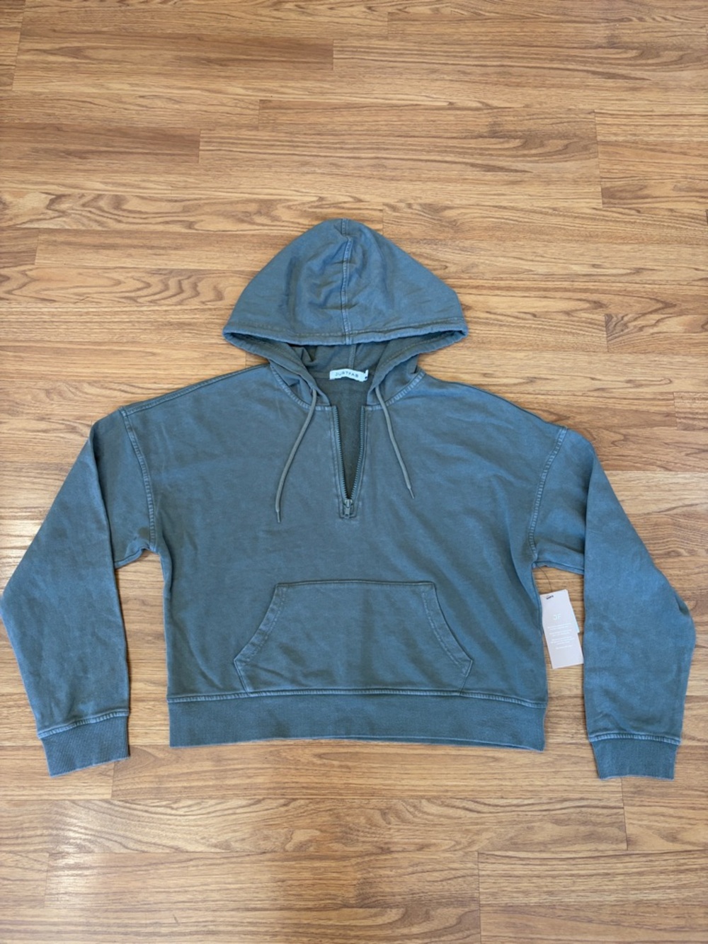 JustFab Sweatshirt Hoodie Half-Zip Hoodie NWT Size Large L